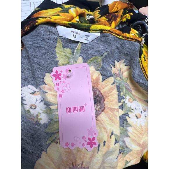 NWT 3 Piece Set Mom Daughters Blue Sunflower Romper Dress Sizes 9-12mo, 
2T, Med - Picture 2 of 9